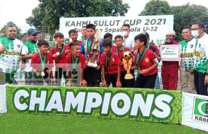 Ini Juara Turnamen Sepakbola U-12 Kahmi Sulut Cup 2021