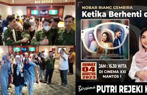 Putri Rejeki Kasad Ajak Ratusan Warga Nobar di Cinema XXI Mantos
