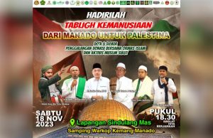 Penggalangan Donasi Tabligh Kemanusiaan Dari Manado Untuk Palestina Digelar Besok