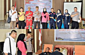 Polres Boltim Gelar Donor Darah Menyambut Hari Bhayangkara Ke-78