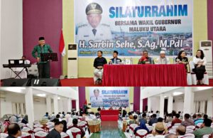 Penuh Haru, Wagub Malut Sarbin Sehe Bersilaturahmi dengan Keluarga Besar Kemenag Sulut