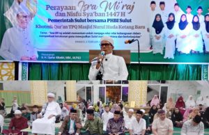 Ceramah Djafar Alkatiri, Isra Mi’raj dan Nisfu Sya’ban di Nurul Huda Berlangsung Khidmat