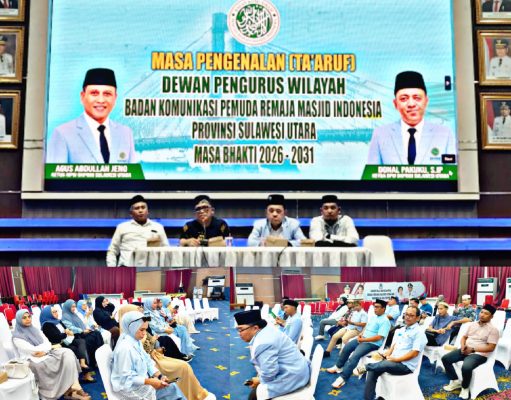 Penuh Khidmat, Pengurus Baru BKPRMI Sulut Gelar Rapat Perdana dan Ta’aruf